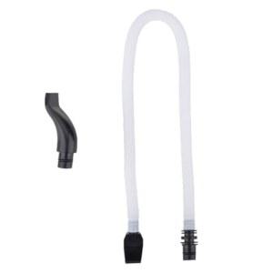 쉬폰에이드 멜로디카 튜브, 57cm 교체 튜브 세트 블랙 마우스피스 - 32/36/37 키 멜로디카와 호환되는 유연한 플라스틱 호스