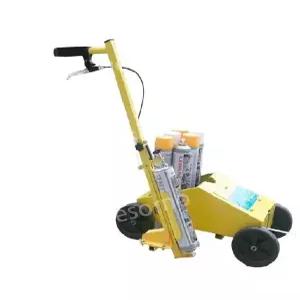 라인마킹 스프레이 4륜 노란색 바닥 도색 주차선도색