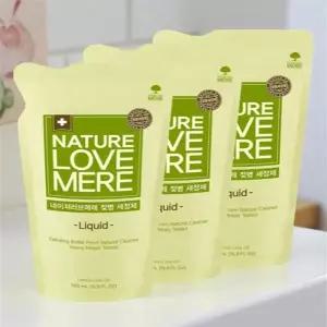 신생아 젖병 세정제 액상형 저자극 주방세제 레몬향 500ml, 3개