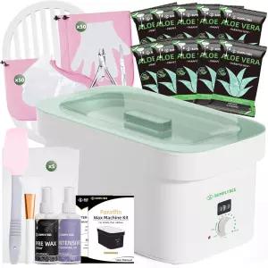 범플리비 7000ml 손과 발을 위한 파라핀 왁스 기계 알로에 베라 목욕 리필 10개 포함 손을 여성에게