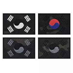 블랙 멀티캠 태극기 패치 와펜 WFIPI3Y