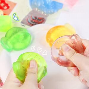 몽테조이 여름 참신 크리 에이 티브 크리스탈 롤빵 모양 젤리 물고기 시뮬레이션 음식 아이스 큐브 스트레