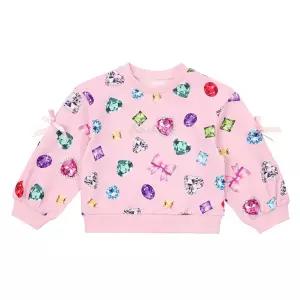 프렌치캣8 핑크 보석나염 티셔츠 (Q51DCT100P1)