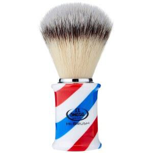 오메가 46735 - 바버 폴 섬유 면도 브러시 