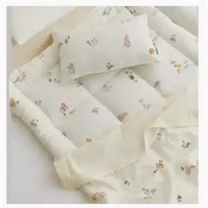 아기 바닥 토퍼 사계절 낮잠 이불 패드 숙면 매트 인견 쿨 140 x 90 x 5 cm