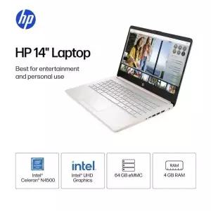 HP 14-dq0054dx 14 (64GB eMMC, Intel 셀러론 N, 2.60GHz, 4GB) LAPTOP 랩탑 노트북 - 장미 골드 가성비 사
