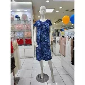 슈 세이브존08 슈 블루잎파리나염 원피스 파자마 YEV6410(NB) (32787329)