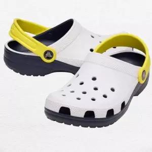 [크록스]클래식 레트로 스포츠 클로그 키즈 화이트 211258-100