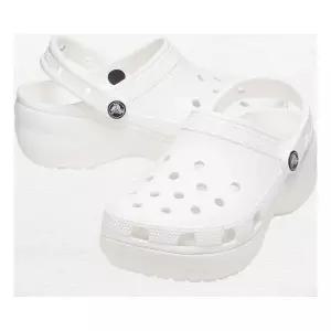 [크록스]클래식 플랫폼 우먼 화이트 여성샌들