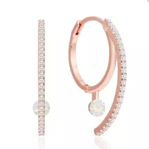 심플 트위스트 14K 금침 꽃 하트 링 스톤 (WFJ5A51)