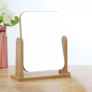 사각 탁상거울 화장대 테이블 원목 스탠드 거울 (WFJ5PBW)