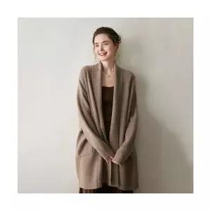 여성 스타일 롱 가디건 가을 겨울 니트 카디건 코트 중기장 슬림핏 패션 스포M4