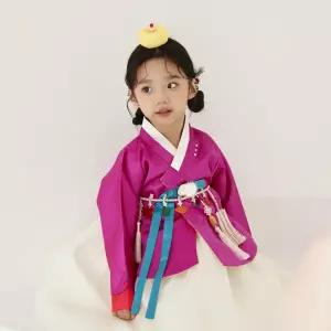 [롯데백화점]모리앙한복 꽃비내린아침 여아한복