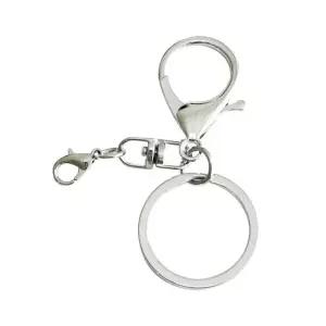 열쇠고리 키링 실버 (8자 회전고리+미니 랍스터 포함) 연결고리
