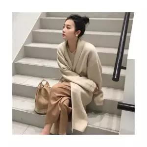 여성가디건 상의 니트 코트 미디 루즈핏 가을 스웨터 롱가디건 MF4