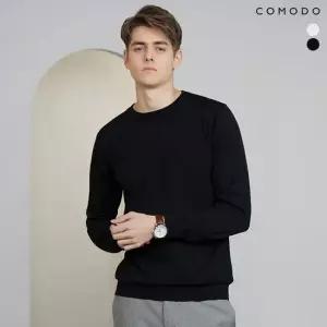 코모도 라운드 베이직 니트