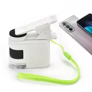 장착 마이크로스콥 미니현미경 스마트폰현미경 루페 현미경 80배율 스마트폰