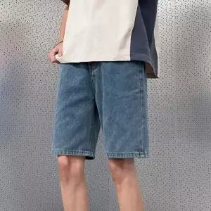 남자 연청 5부 청반바지 숏 데님 팬츠 남성 반바지
