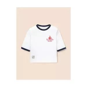 빈폴 키즈 7부 링거 티셔츠 아이보리 (BI5241U030) 305659 FE4805426-E2B