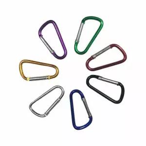 카라비너 랜덤 휴대용 가방 키링 캐핑 등산 (50개)