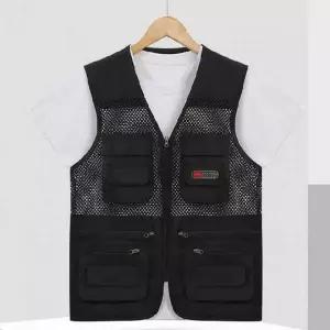 [셀러에이드]남성 경량 메쉬 포켓 조끼 아웃도어 등산 작업복