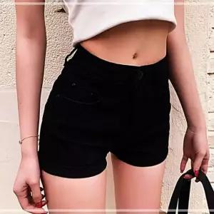 여성 핫팬츠 반바지 하이웨스트 3부 숏팬츠 YWFHENM7 사무실