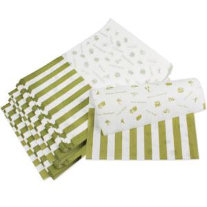 토스트포장지(그린) 200장-토스트봉투 샌드위치포장지