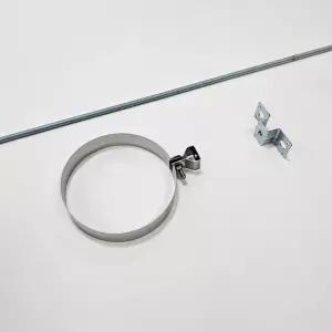 연통고정행거세트 125mm /스텐연통 화목난로 벽난로 연도 파이