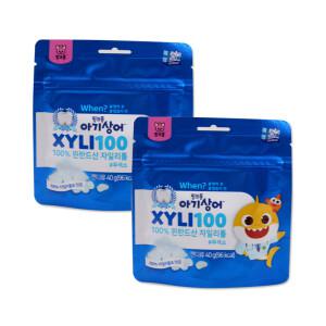 핑크퐁 아기상어 자일리100 핀란드100% 자일리톨 2개