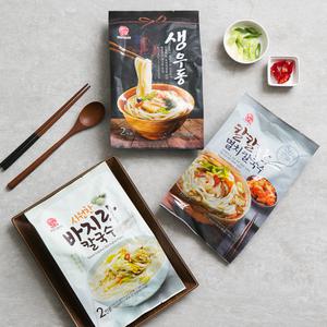 본고장 면생면사 김치우동 불짬뽕 생우동 바지락칼국수 2인 1봉 택1