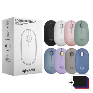 로지텍 M350 페블 무선 블루투스 미니 마우스 아이패드 맥북 호환 병행+패드