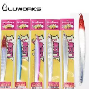 180g 200g 250g 300g 350g 루웍스 LWJ-105 한방에 롱지그 롱 메탈 지그 방어 부시리 대구 지깅 낚시