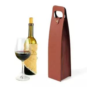 [텐바이텐]보르도 가죽 와인 캐리어 위스키 선물 캠핑 와인백 쇼핑백 가방