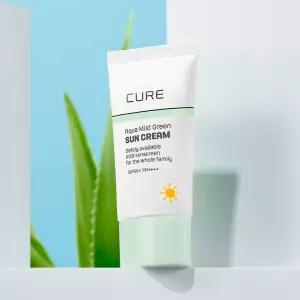 [15%+10%+카드12%] 김정문알로에 큐어 아쿠아 마일드 그린 선크림 40ml 2개
