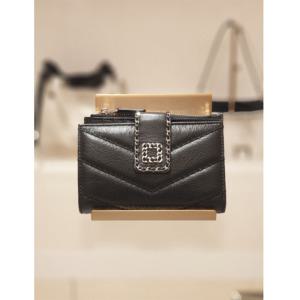 루즈앤라운지 꼬모 퀼팅 2단 슬림 중지갑 RA2D3AWL061WBK