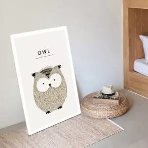 [텐바이텐]무드 접이식 액자테이블 600x400 부엉이