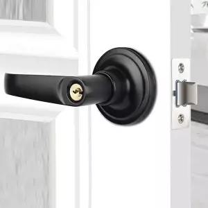 고품질 방문손잡이 열쇠형 두꺼운문 도어락 목문용손잡이 (WE5C1EF)