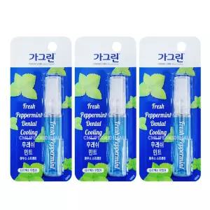 가그린 후레쉬 민트 마우스 스프레이 7ml x 3개/입냄새 제거제 구강 청결액 미니