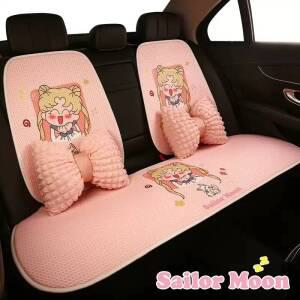 캐릭터 차량용 시트 커버 차 뒷자석 통풍 풀세트 방석 자동차 매트 내부