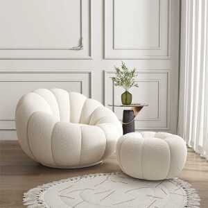 호박 안락 소파 1인 화이트 빈백 원룸 독서 쿠션 의자