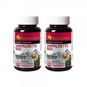 캐나다 직수입 전립선 지구력 쏘팔매토 맥스 옥타코사놀 효능 남성 잔뇨 야뇨 빈뇨 에 좋은 약 90정 2개