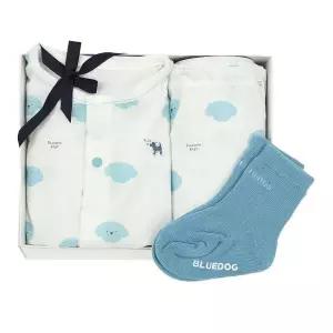 갤러리아 (뱀띠,출산,백일,돌,예쁜내의) BL) 구름도기뱀부반팔내의 + 블루단