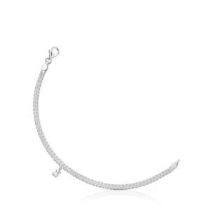 [롯데백화점]TOTES 실버 볼드 베어 커브 체인 팔찌 / TOUS Silver Bold Bear Curb Chain Bracelet /3115616