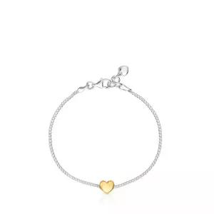 [롯데백화점]TOTES TOUS  투톤 하트 체인 팔찌 / 1004103700