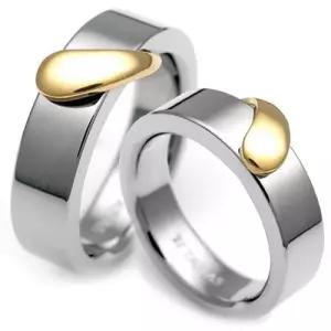T-521 CO 14K 골드 티타늄 커플링 반지 이니셜무료 무료배송 맞춤제작 평생AS