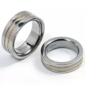 T-514 CO 14K 골드 티타늄 커플링 반지 이니셜무료 무료배송 맞춤제작 평생AS