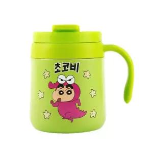짱구 핸디 스텐 머그 400ml-초코비 아동식기 대용량텀블러 손잡이텀블러 소풍물병