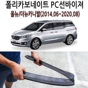 올뉴/더뉴카니발(14.06~20.08) 부러지지않는 PC선바이저 폴리카보네이트 썬바이져 장마철 빗물가드 비받이