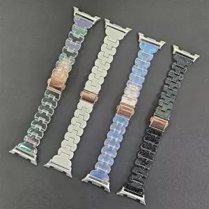 갤럭시워치8 8클래식 40mm 44mm 46mm 호환 홀로그램 오로라 글리터 레진 스트랩