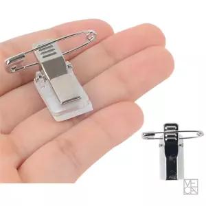 베카87 집게핀 100개 아이디카드 네임핀 부착식